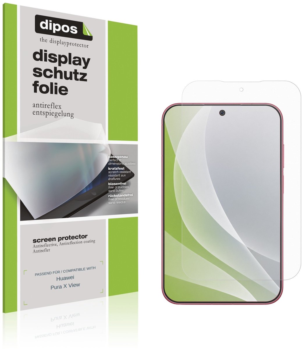 dipos – 4x Matte Beschermfolie geschikt voor Huawei Pura X View | Krasbestendige & antireflecterende Screenprotector Ultra-Thin