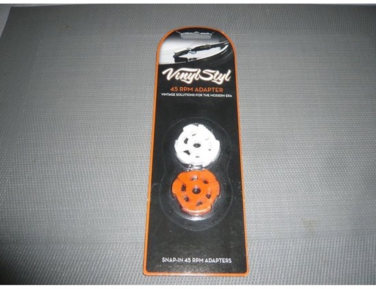 Platenspeleradapters - Singleshouder - Muziek luisteren - Kunststof materiaal - 10 stuks