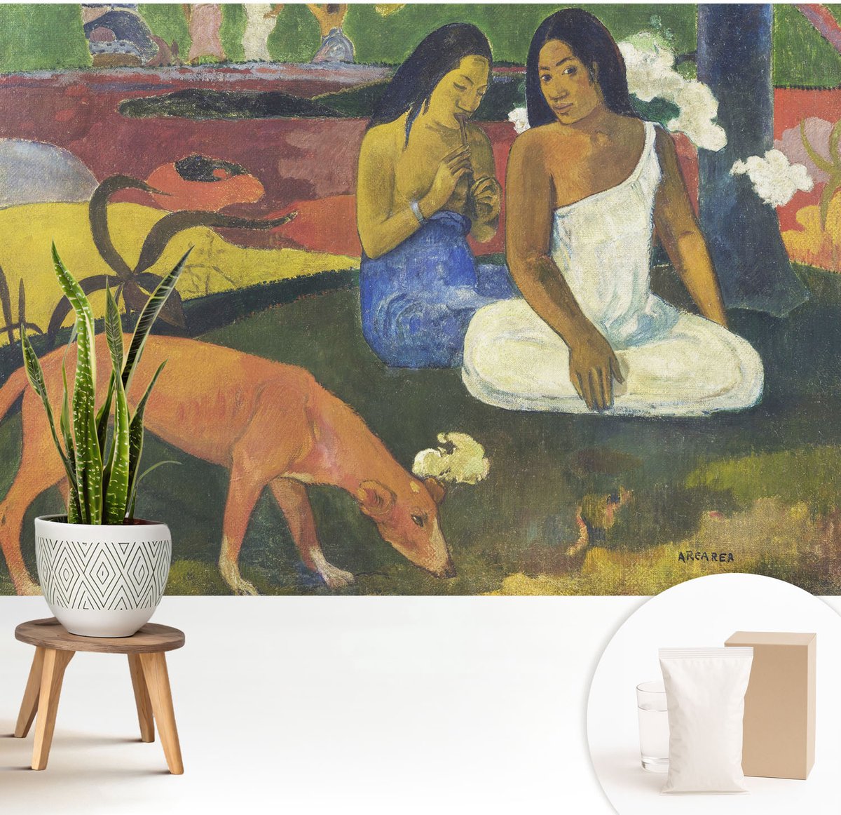 Wallfluent Fotobehang - Groente Vliesbehang - 208x146 cm - Exotische Scène Muurschildering - Gang behang Mensen - Fotobehang Vlies - Gang behang