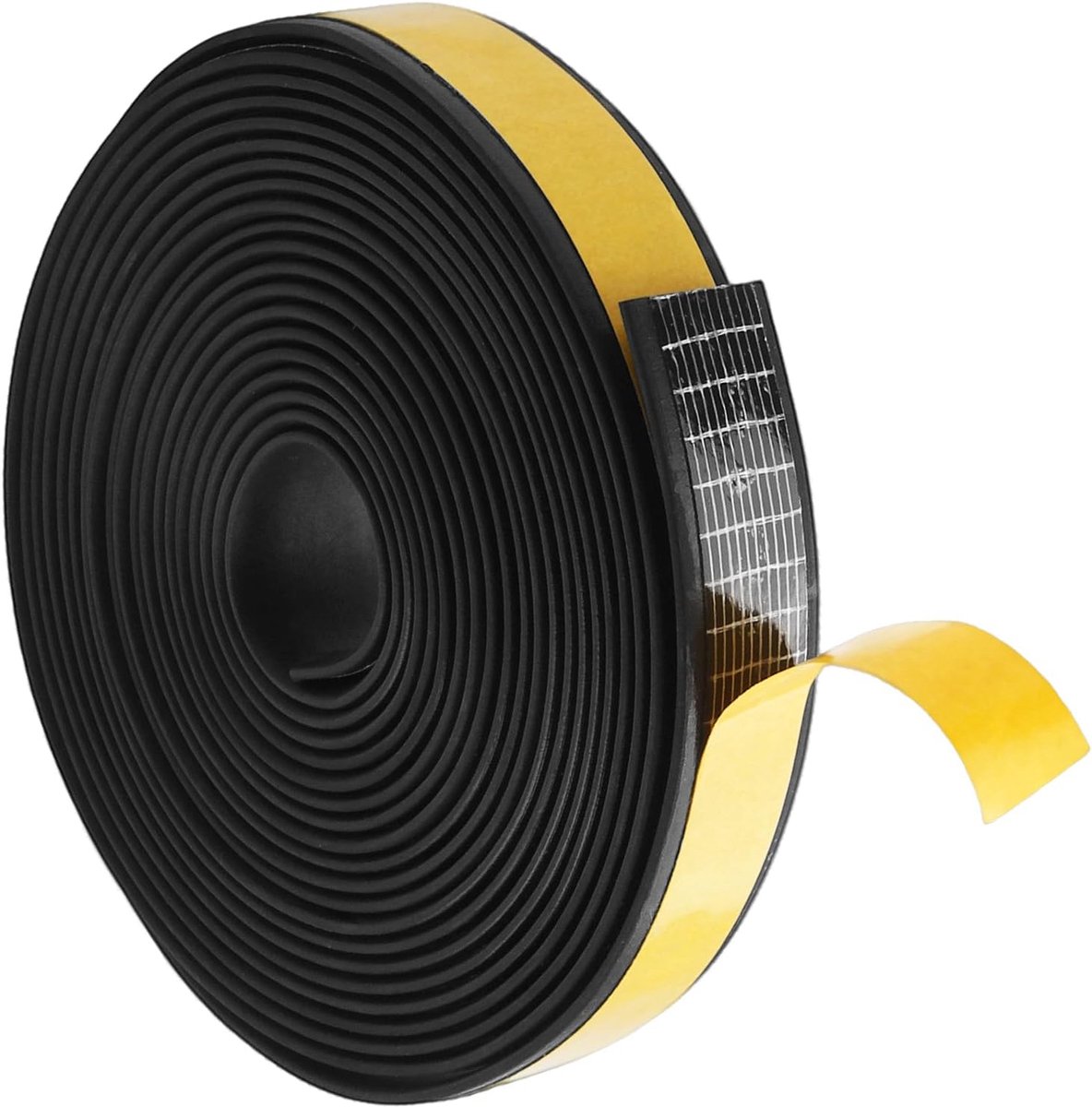 SnelShoppen - 5 m Zelfklevende Afdichtingstape voor Deuren en Ramen, 20 mm x 3 mm Schuimtape, Neopreen Rubber, Waterdicht, Geluidsisolerend, Tochtstri
