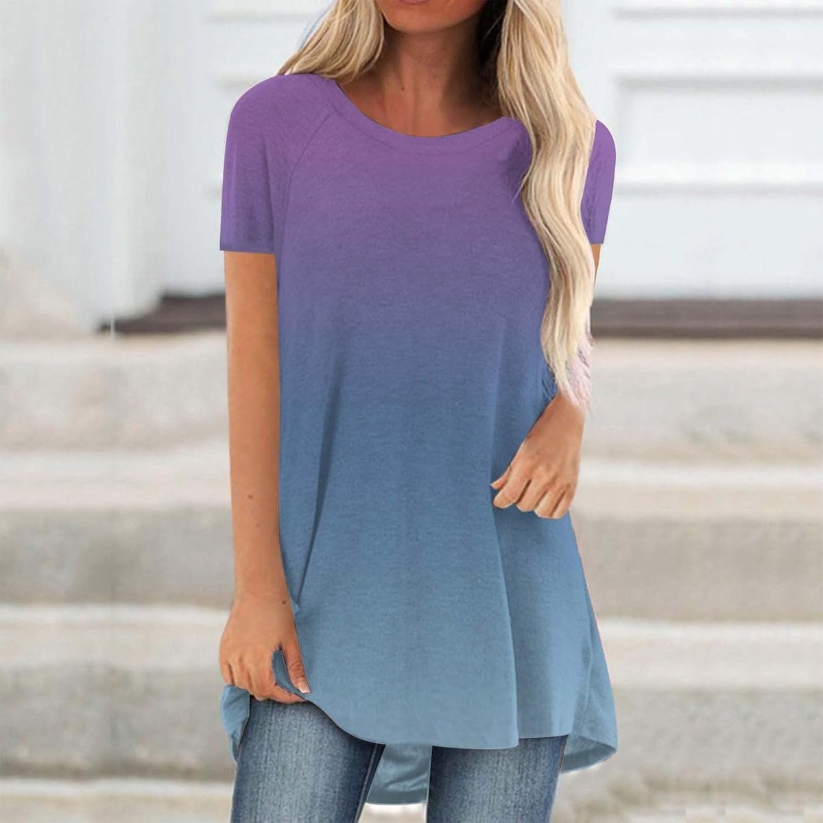 Oversized T-shirt met korte mouwen