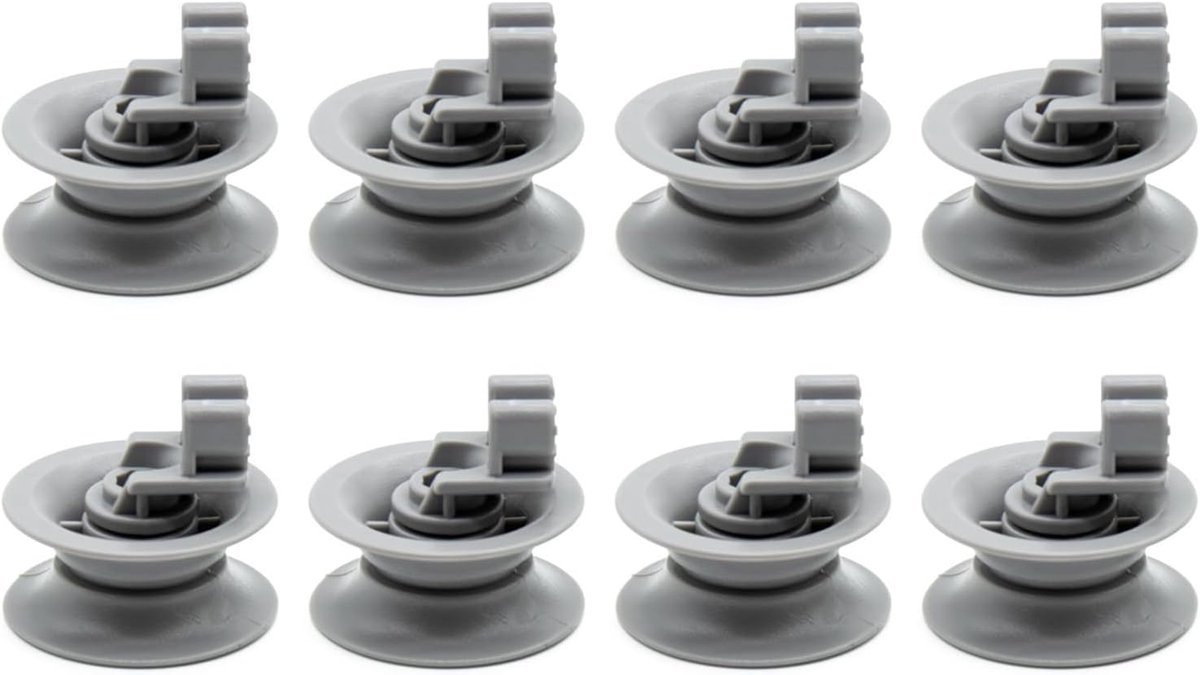 8 stuks ondermandwielen, wielen voor vaatwassermand, 30 mm, vaatwasseraccessoires, afwasmandrollen, universele vaatwassermandrollen, geschikt voor alle vaatwassers