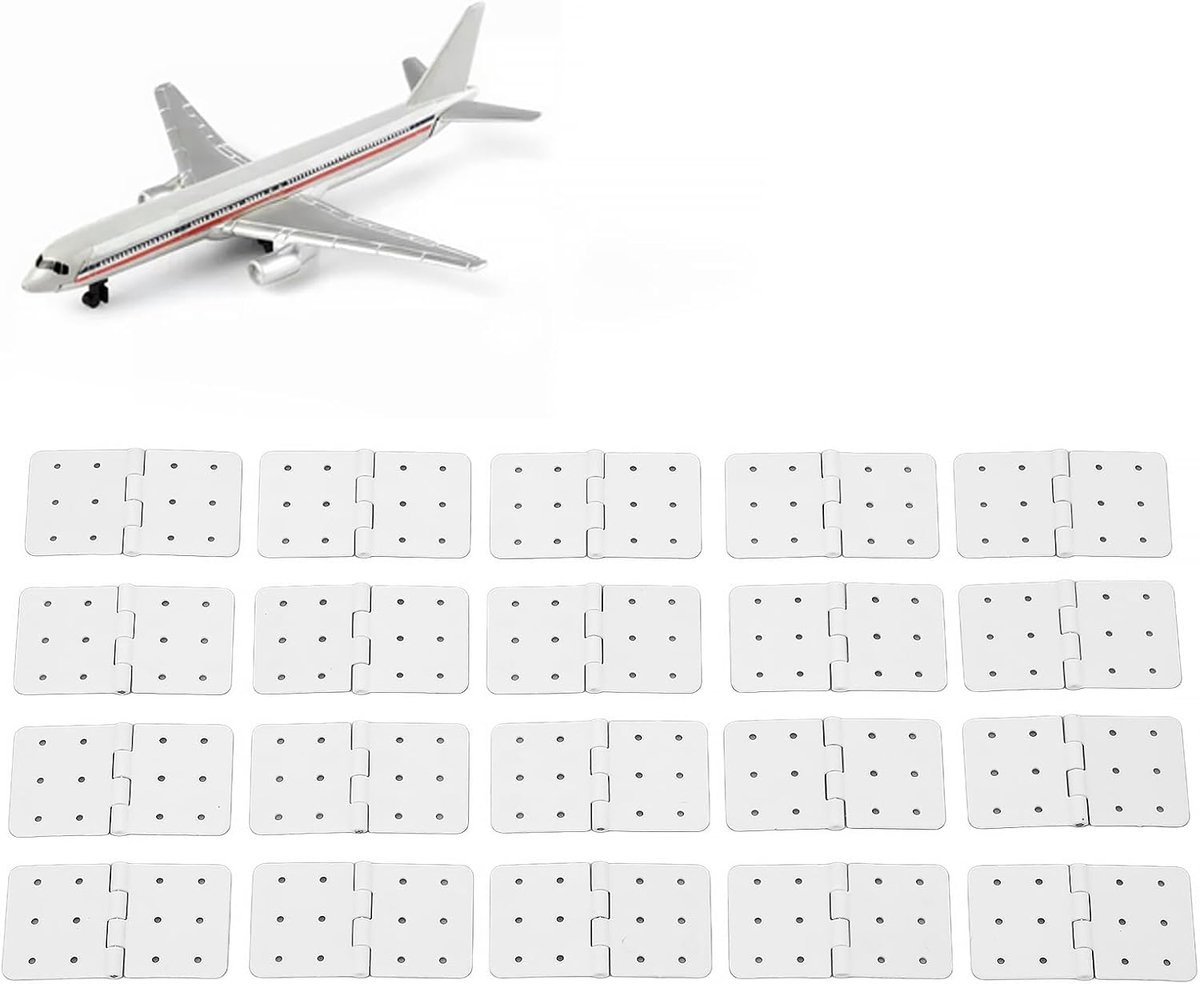 Model scharnieren, plastic scharnieren voor vleugelverbinding, lichtgewicht met 40 stuks voor RC modelvliegtuigen