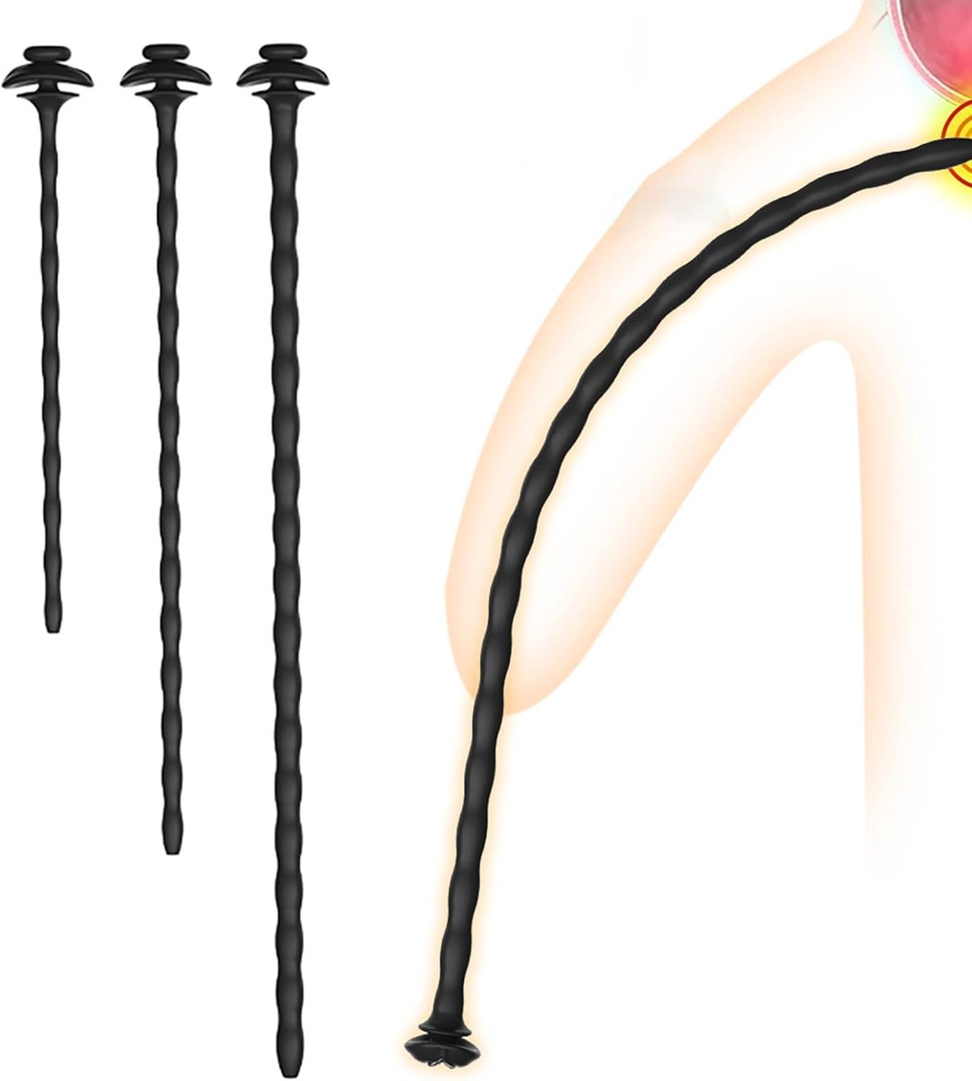 Penisplug Voor Kuisheidskooi Holle Urethrale Plug Siliconen Katheterdilatatoren Prostaatstimulators Stimulatie Seksspeeltjes Voor Mannen (Set)
