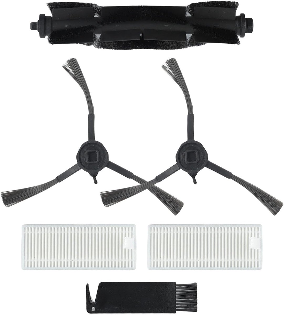 Onderdelen voor 360 S8 S8 Plus robotstofzuigeraccessoires, rolborstel + zijborstels + filter + reinigingsborstel stofzuigeropzetstukken (A)