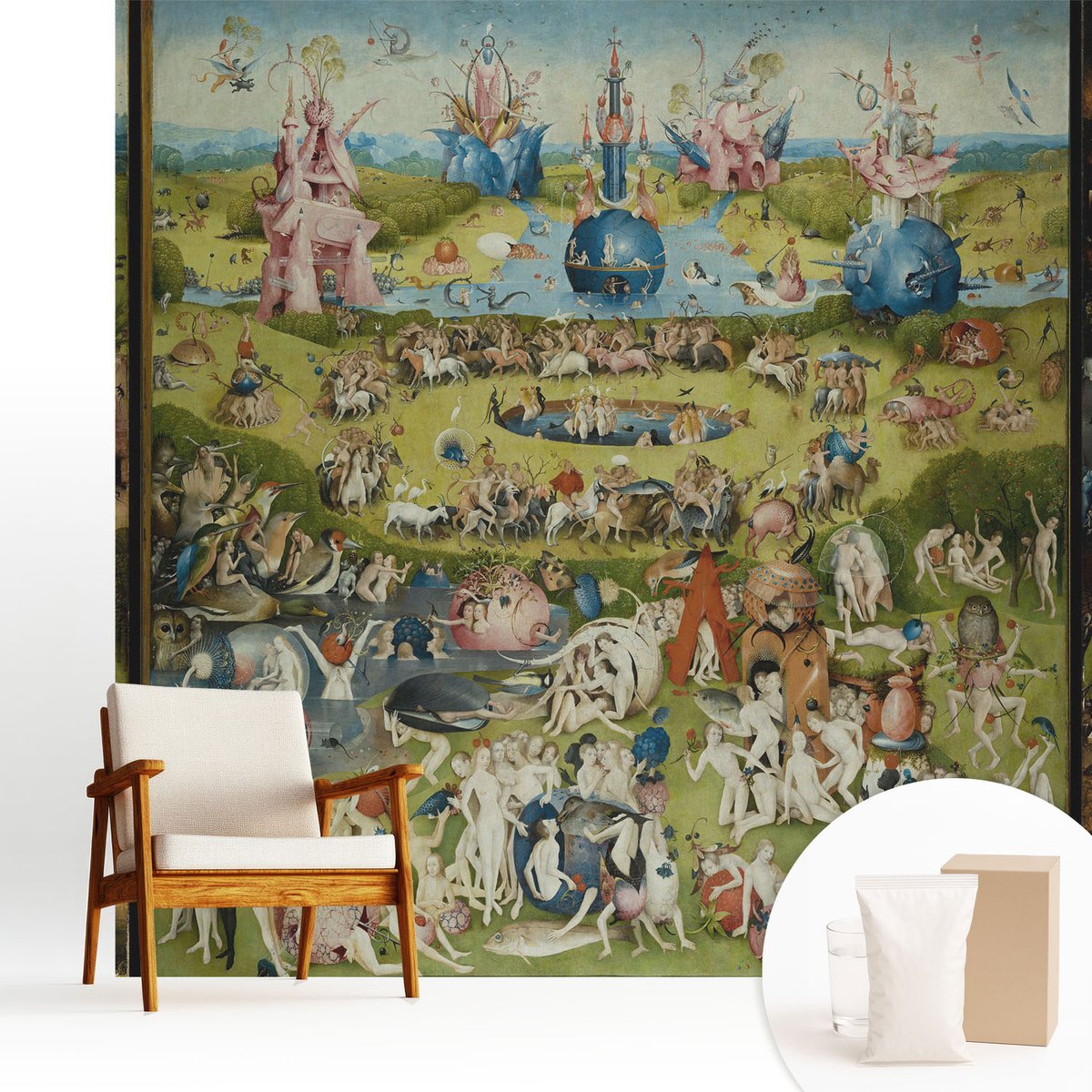 Wallfluent Fotobehang - Groente Vliesbehang - 250x250 cm - De Geheime Tuin Muurschildering - Slaapkamer behang Deel - Fotobehang Vlies - Gang behang