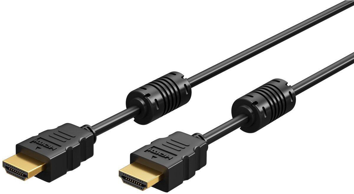 Goobay High Speed HDMI-kabel met Ethernet, ferrietkernen, 4K/60 Hz