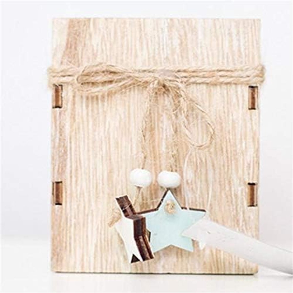 Kaarsenhouder 2 STKS Creatieve Kerstmis Mini Houten Kandelaar Kerstmis Thuis Decoratie Desktop Decoratie, Grootte: S Home bar decoratie