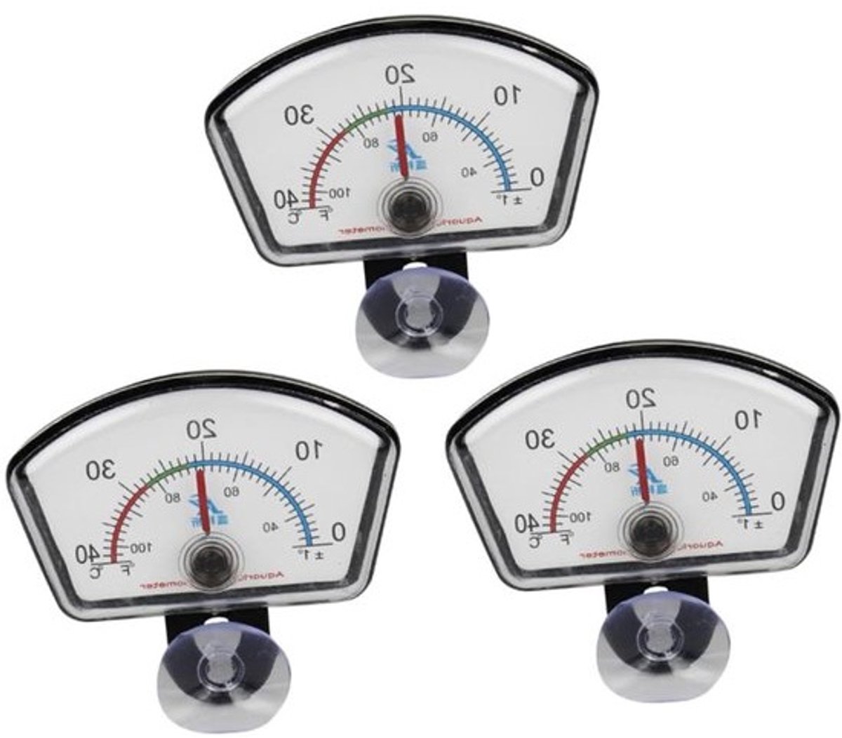 Aquariumthermometer - Waterthermometer Reptielen - Watertemperatuur Meten - Nauwkeurige Metingen - 3 Stuks - Meerdere Kleuren
