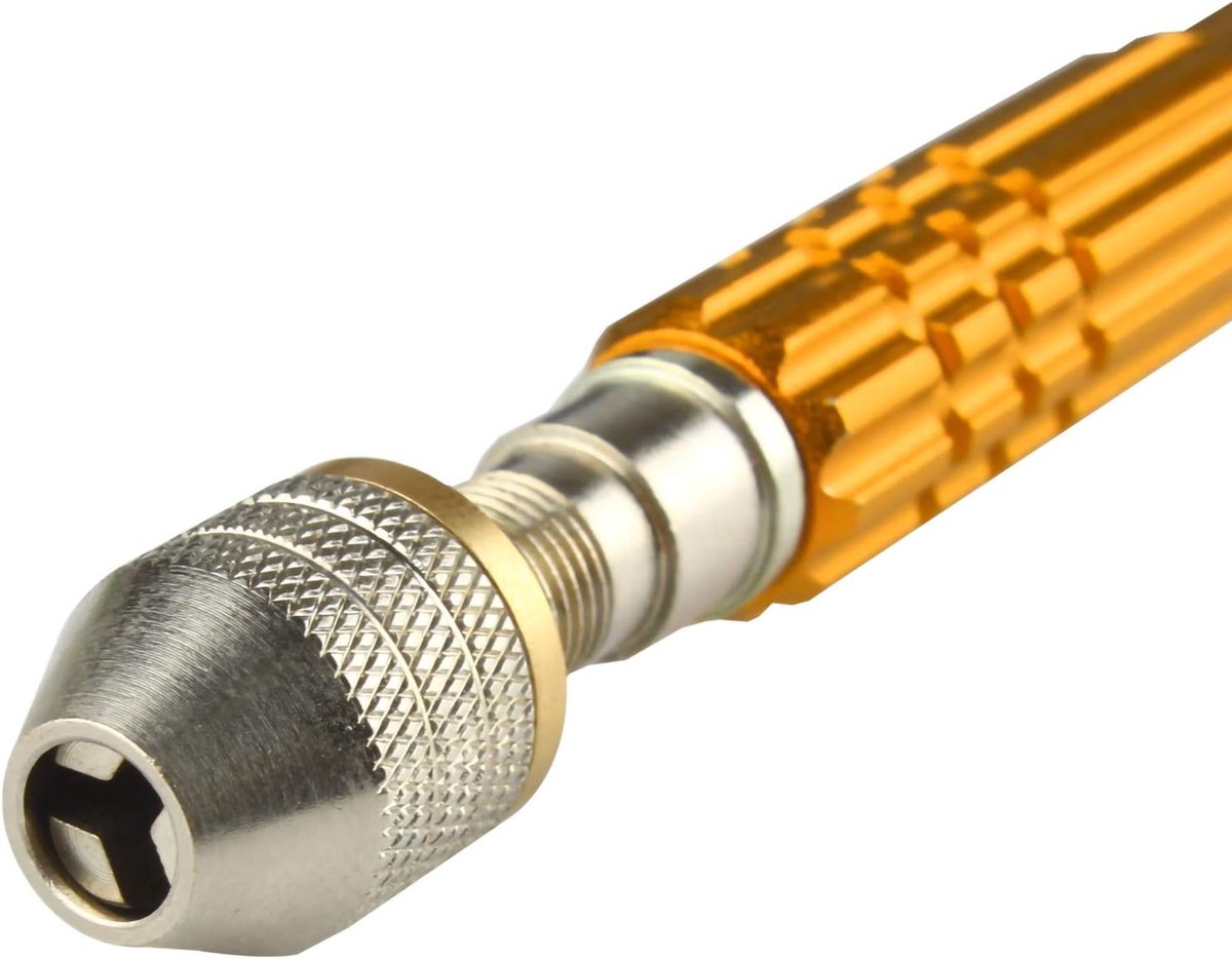 Mini boorhandstuk 4,7 inch - aluminium legering - 3-klemmige grip - ideaal voor knutselen - ShopVlot