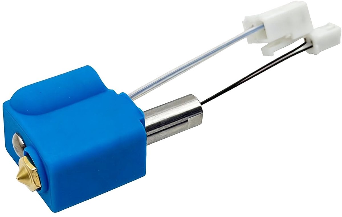 3D-printer hot end reserveset, 24 V verwarming met 0,4 mm messing mondstuk, verwarmingsblok, thermistor en reinigingsnaalden, compatibel met Sidewinder X1 X2