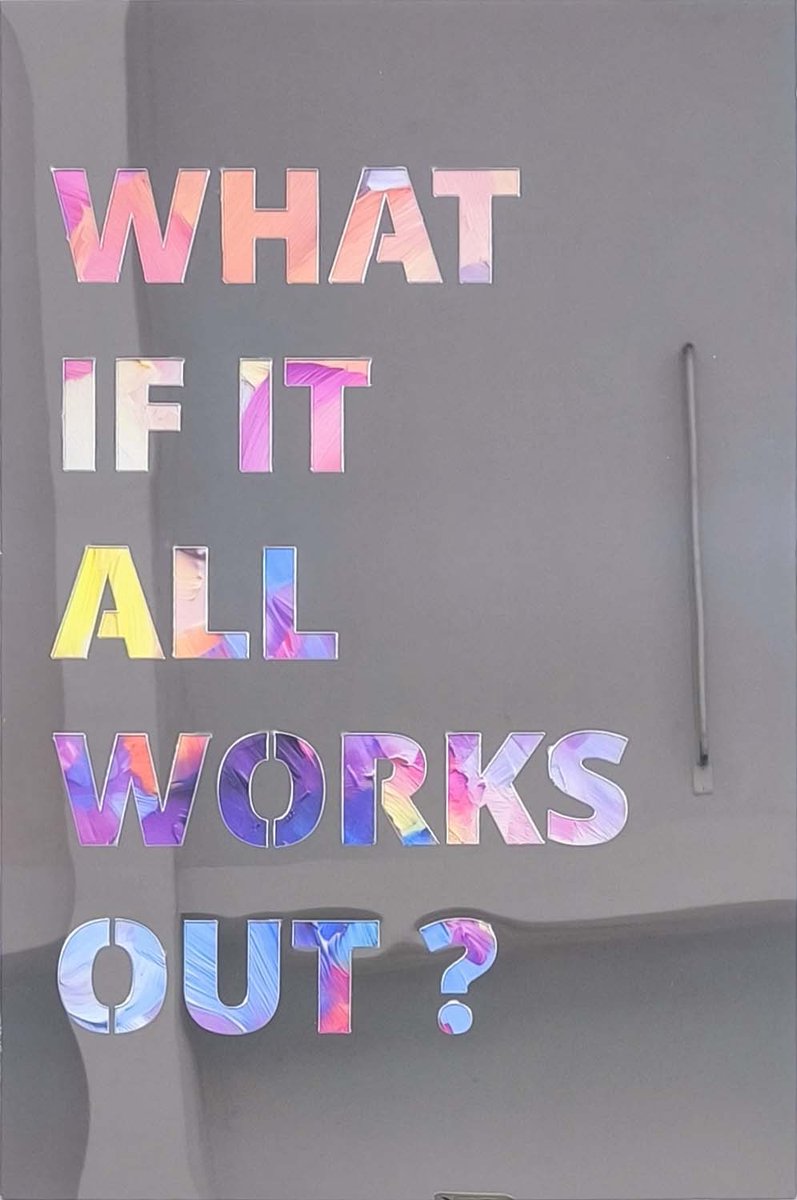 Zilveren frame 40x60cm What if it all works out