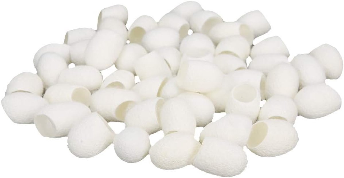 Natuurlijke Zijde Cocons Zijde Cocons Zijderups Cocons Licht Gewicht Kleine Exfoliërende Zijderups Ballen voor Huid