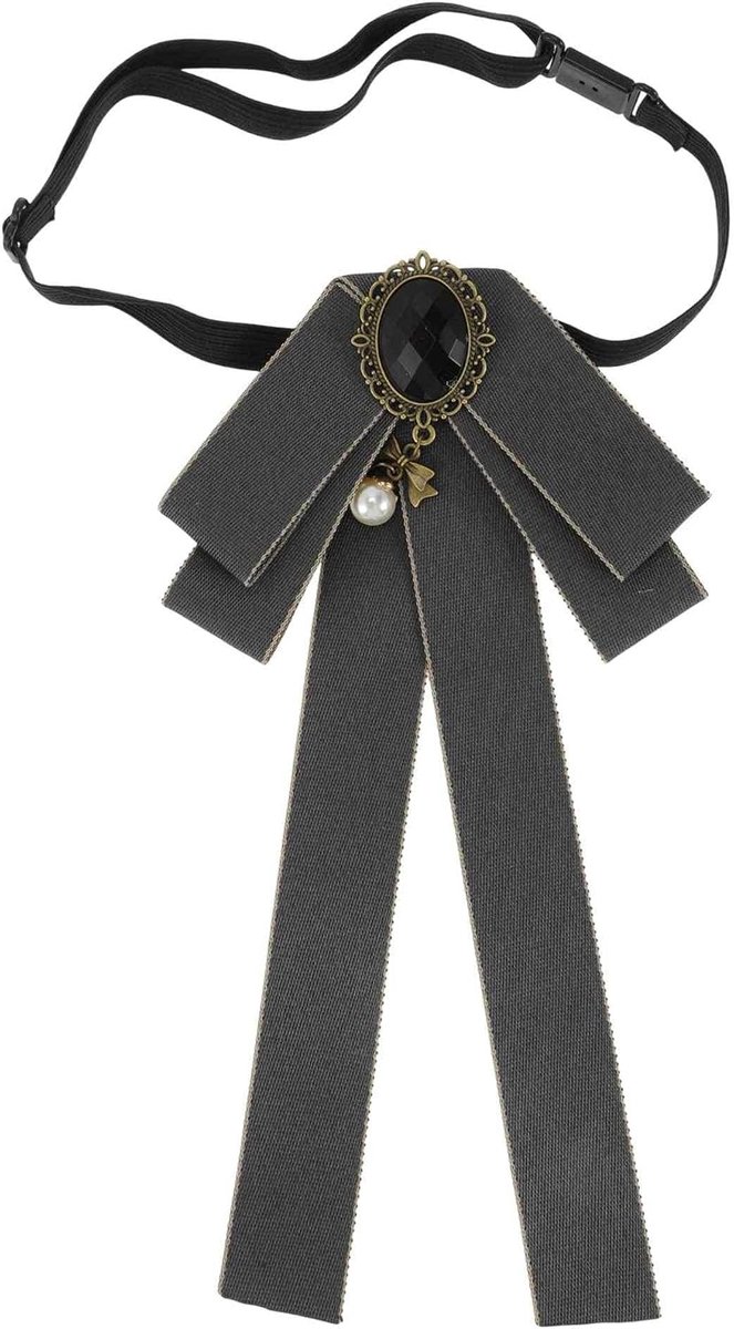 Vintage voorgebonden vlinderdas broche pin strik strass lint strik bruiloft party accessoires