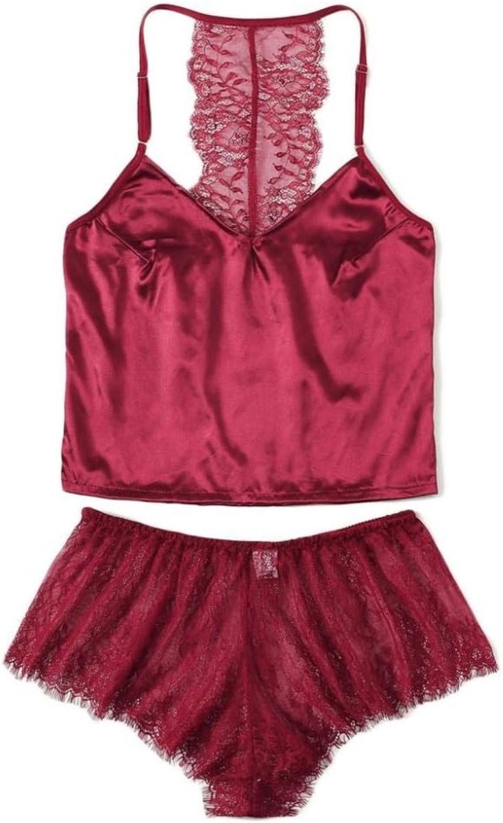 Kleding Erotische Lingerie Vrouwen Perspectief Kant Backless Beha Slips Nachtkleding Sexy Kostuum Ondergoed