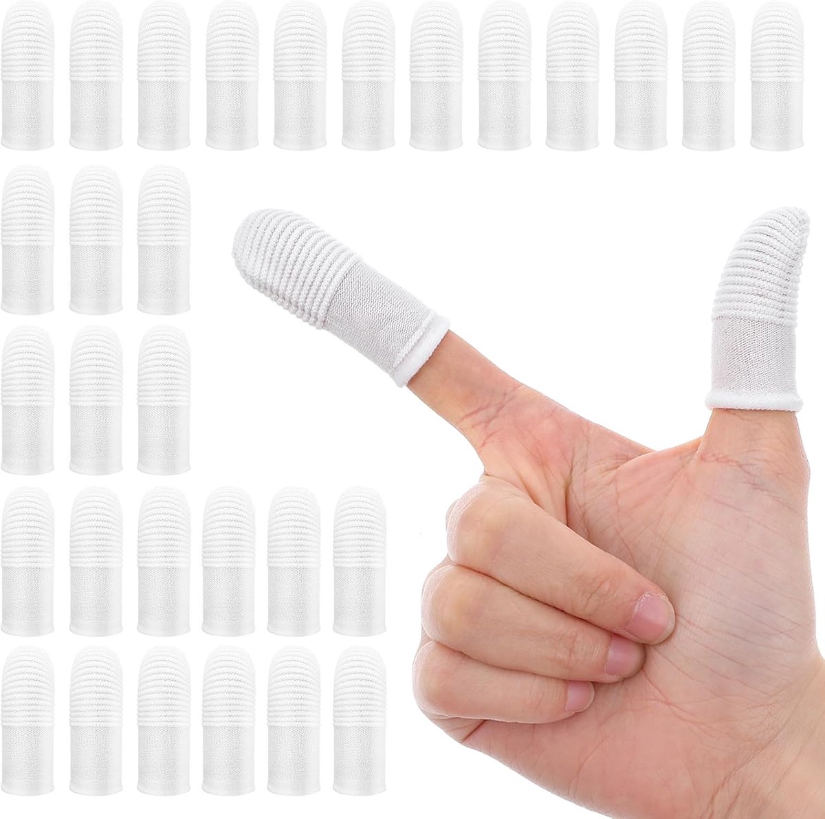 Wasbaar 30 stuks hond tandenborstel set vinger tandenborstel huisdier schoonmaken natte doeken hond kat zachte stof frisse adem verminderen tandstenen plak mondverzorging noodzakelijk 5 * 2.6cm