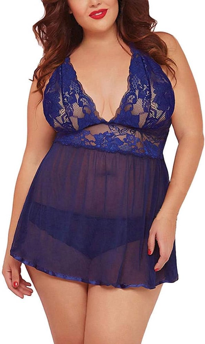 Babydolls, nachtjaponnen & negligés dames Vrouwen Sexy Lingerie Nachtkleding G-string Kanten Kostuums