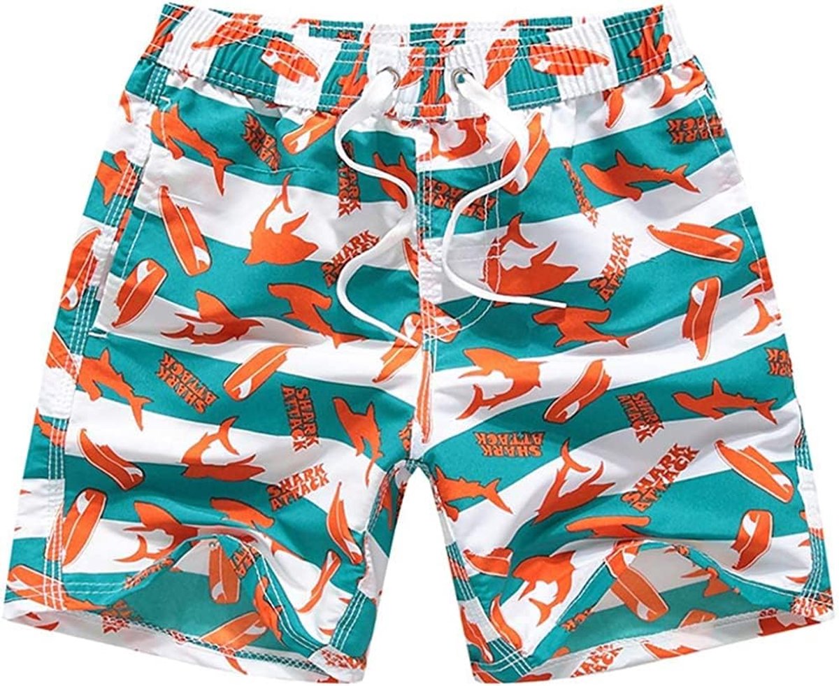 Hand Strandzwemshorts voor jongens, Blauw 2, 7-8 Jaren