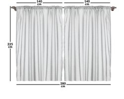Abakuhaus Anker Rustieke gordijnen, Nautisch Rad Oceaan, Woonkamergordijnen met universele band, lussen en haken, 2 stuks 140 cm B x 225 cm L, Blauw en wit