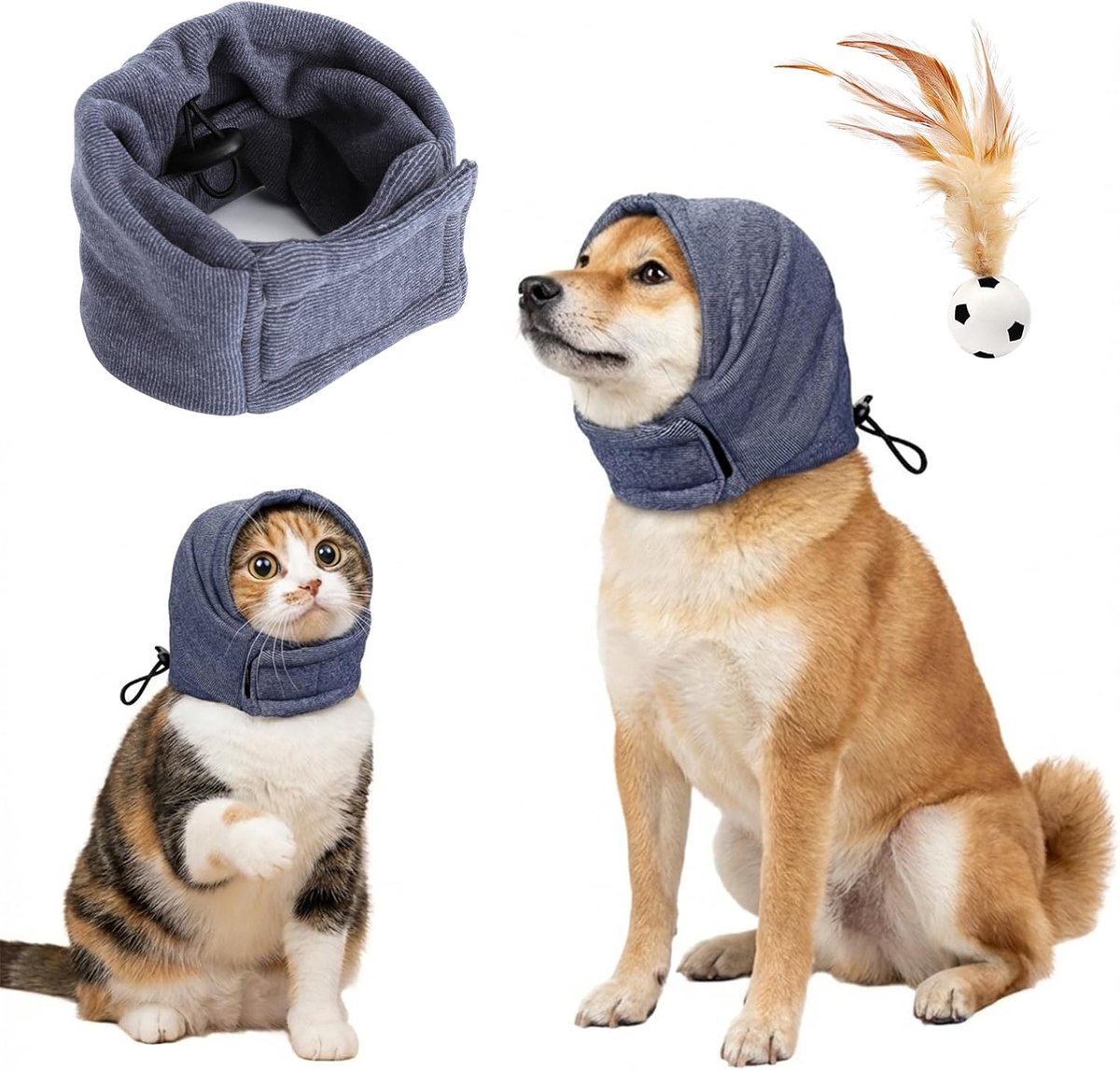 Gehoorbescherming voor honden - verstelbare oorbeschermers - geluidsreductie - angstverlichting - ShopVlot