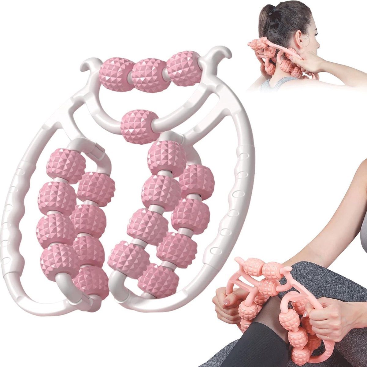 Cellulite Massage Roller - 20 Wielen - Dunne Gewicht Massage Roller - Ontspanning na training - ShopVlot