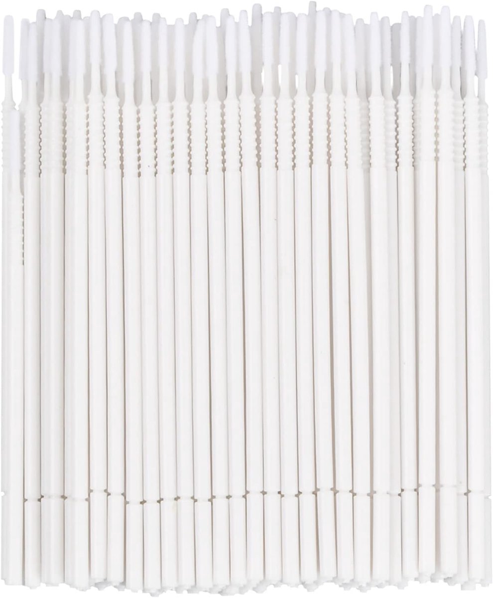 Microborstels 100 stuks - Wegwerp applicators - Ultrafijn villus tip - Ideaal voor make-upreiniging - ShopVlot