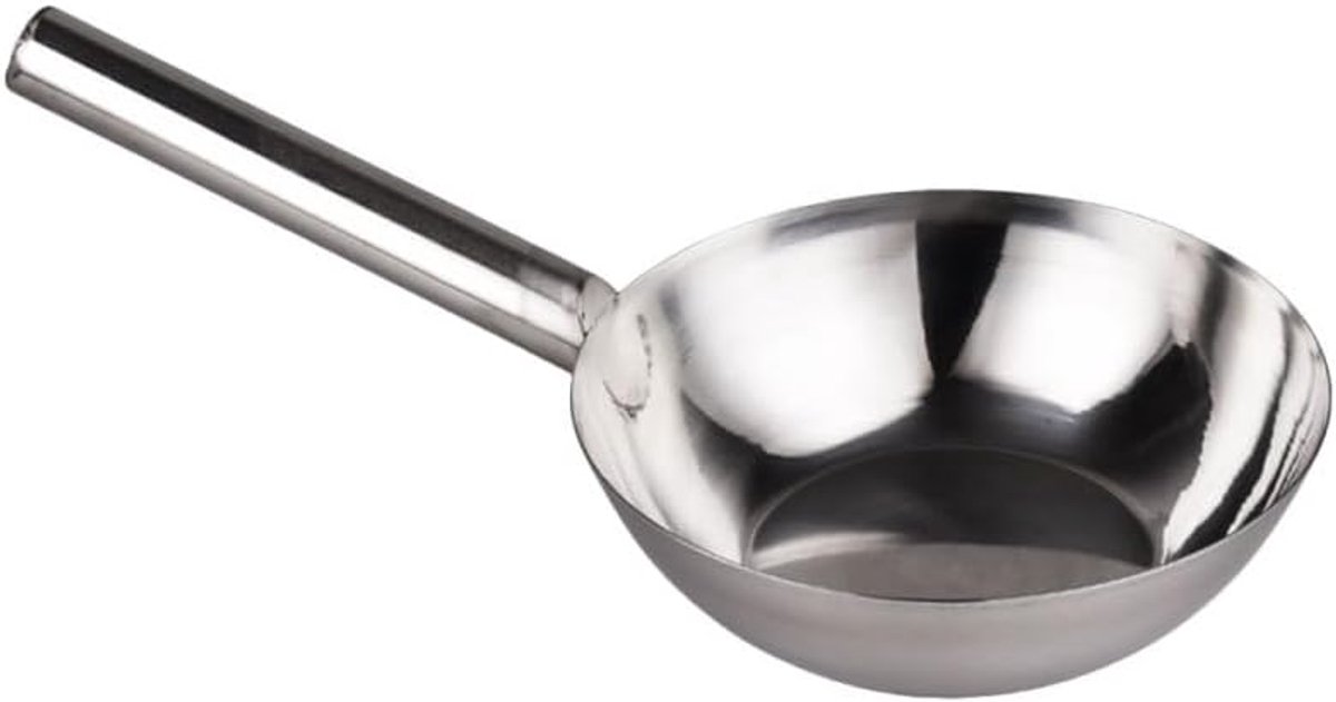 Lepel van roestvrij staal met lange handgreep, ergonomische keukenwaterkoker voor thuishoreca