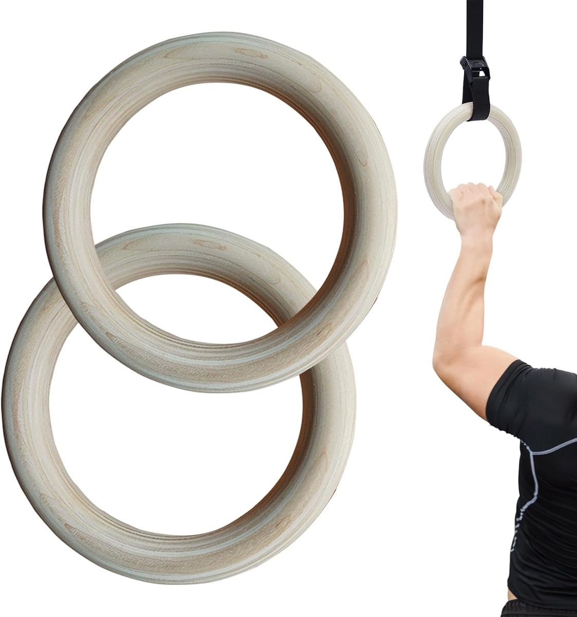 Ringen Gymnastiek 2 Stuks Grips voor Calisthenics