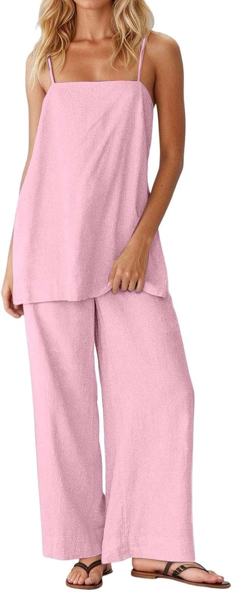 2-delige set voor dames, katoen, bovendeel en broek, sweatshirt en broek, trainingspak, joggen, sport, zacht, ademend, comfort A9
