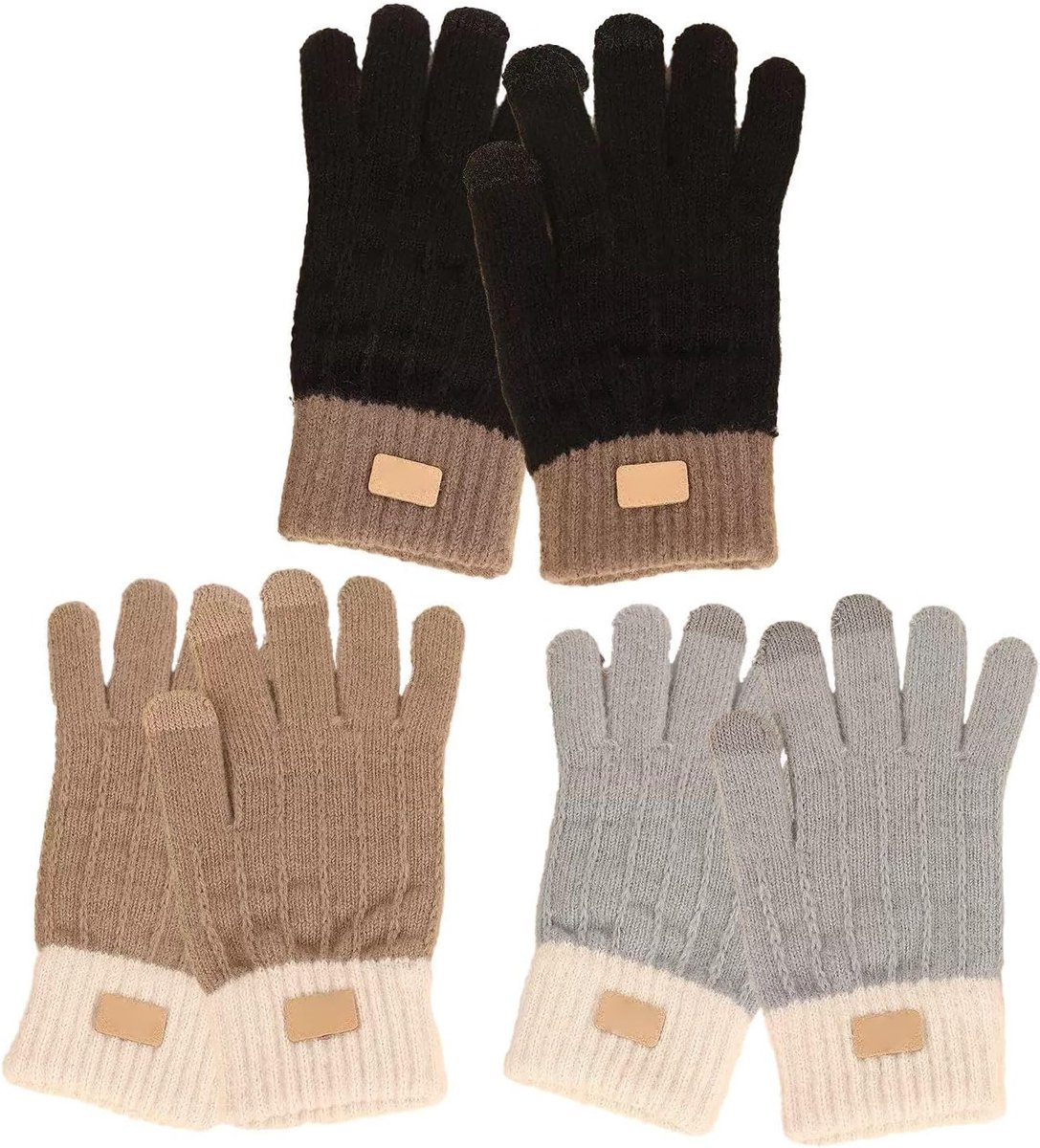 Handschoenen, Hoge Elastische Rib Sluiting, Comfortabel En Warm, Herfst En Winter Beschermende Uitrusting, Geschikt Voor Outdoor Hardlopen En Fietsen.