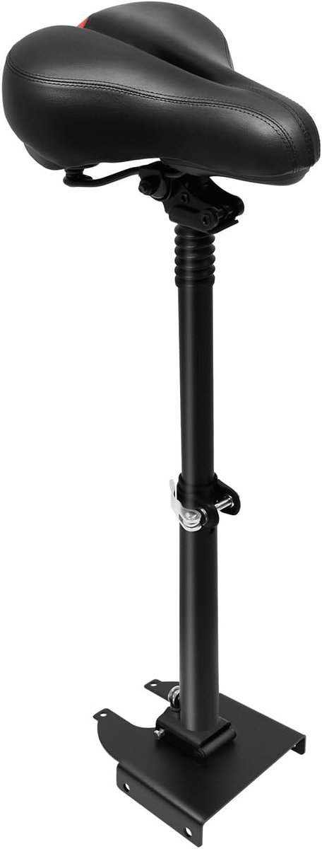 Skateboardzadel, verstelbaar zadel van 50-68 cm, zwart, opvouwbare schokabsorberende zitting, e-scooteraccessoires, zwart, voor Xiao-mi 365 scooter