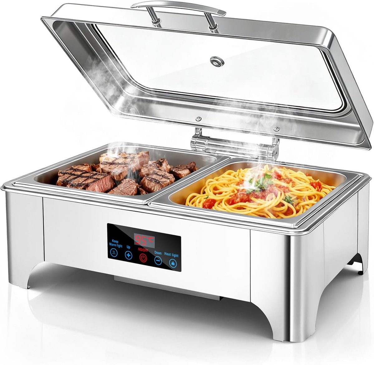 Chafing Dish buffet met Touchscreen,9L Food Warming Elektrische