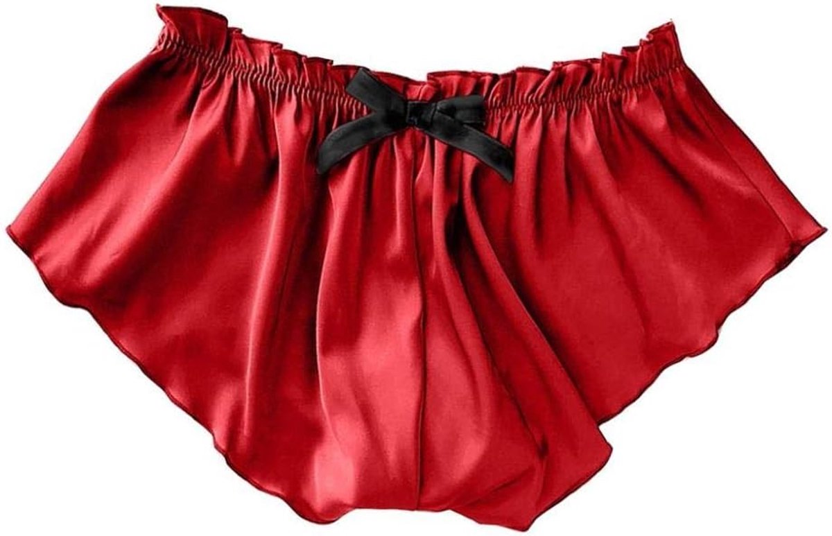 Babydolls, nachtjaponnen & negligés dames Sexy kanten slipje zijde satijn sexy kanten pyjama ondergoed vrouwen shorts