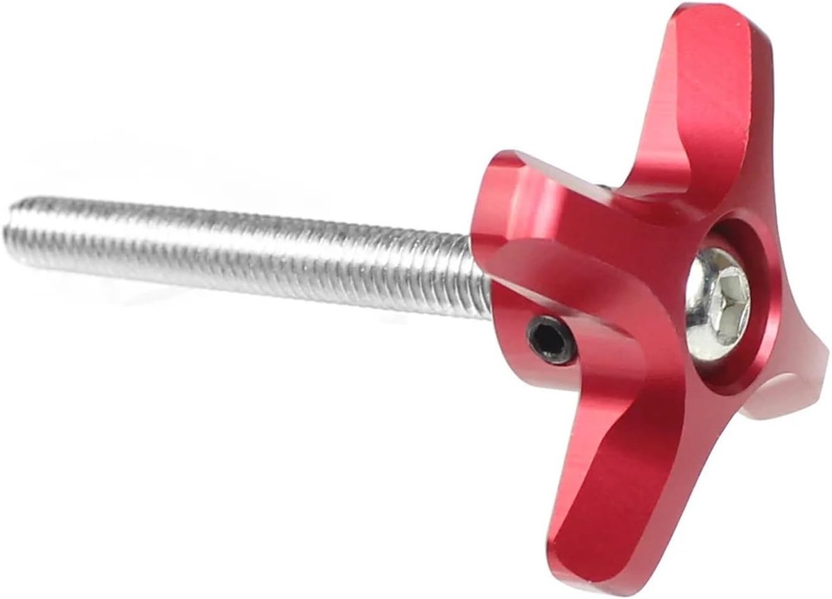 Draad Roestvrij Staal & Metaal Pruim Hand Draai Schroef Klemknop Handmatige Handvat Schroef for Industrie Apparatuur 1 STKS(Size:59mm 1piece,Color:Silver color)