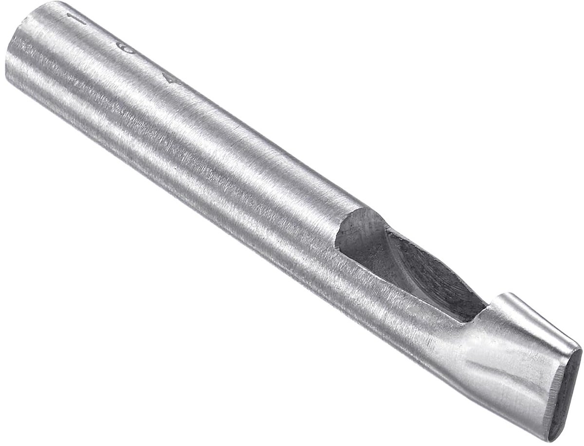 Gat Punch, 4mm x 16mm Gat, 45# Staal Ovaalvormige Pakkingstang - (Toepassingen: voor Leer DIY Leerwerk Portemonnee)