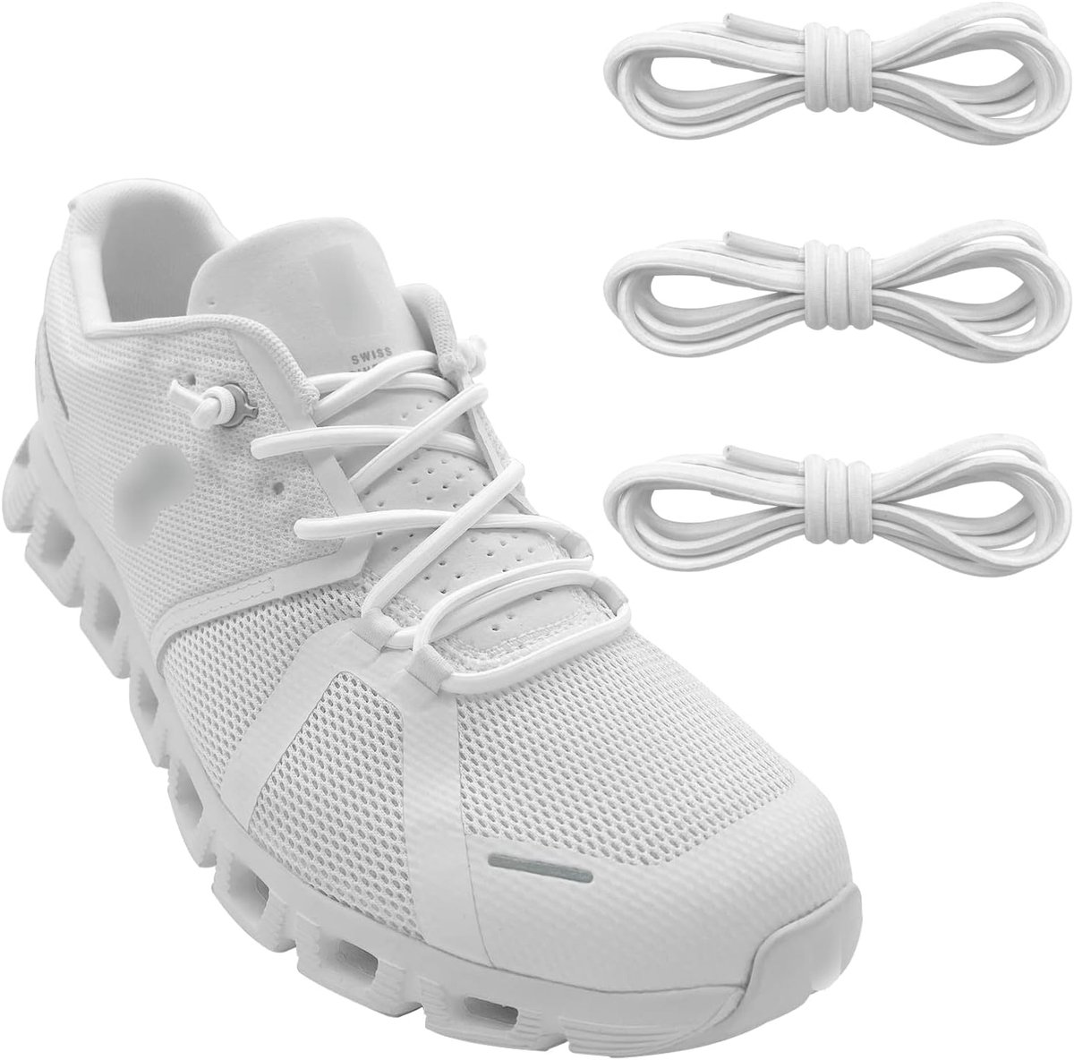 Schoenveters vervanging veters voor hardloopschoenen, stretch ovale schoensnaren vervanging schoenringen