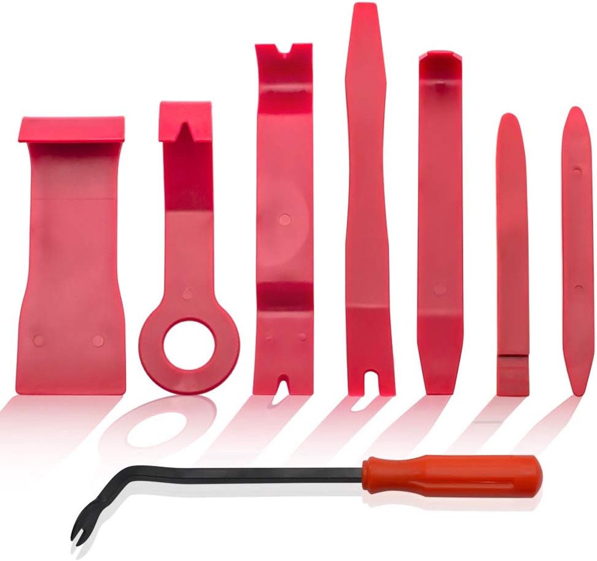 8 stks Auto Trim Removal Tool Auto Deurpaneel Removal Tool Set voor Dash Audio Radio Installateur en Reparatie Sterke Nylon Pry Tools Kit Bevestigingskits