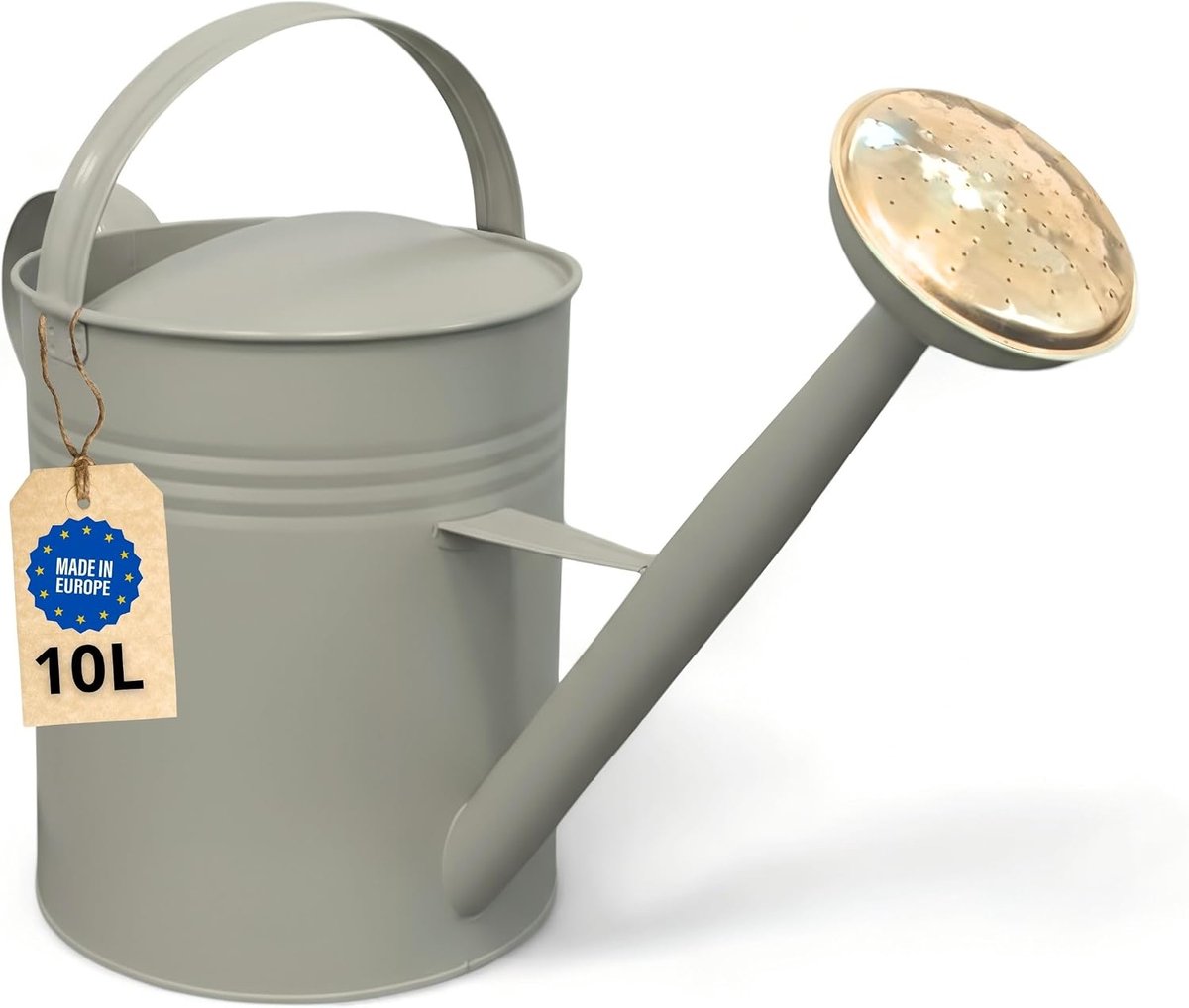 Gieter 10L - metalen gieter met spraykop - vintage design - ideaal voor tuin en balkon - ShopVlot