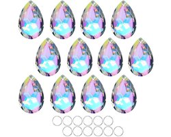 Set van 12 Kleurige Crystal Prisms voor Decoratie