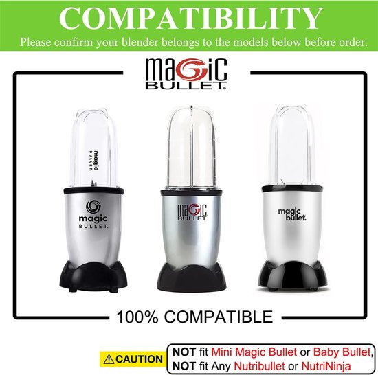 Blenderbekers 650ml - 2-pack - Compatibel met Magic Bullet - Vaatwasmachinebestendig - BPA-vrij - Handvat voor comfort - Reservebekers — afbeelding 2