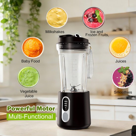 Elektrische Blender voor Smoothies met 300W Motor — afbeelding 5