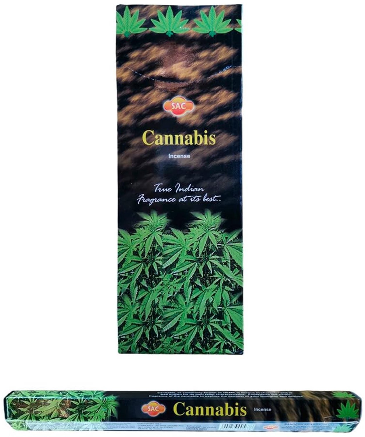 Cannabis Wierook Hexagonaal - Doos met 6 Pakjes van 20 Stokjes