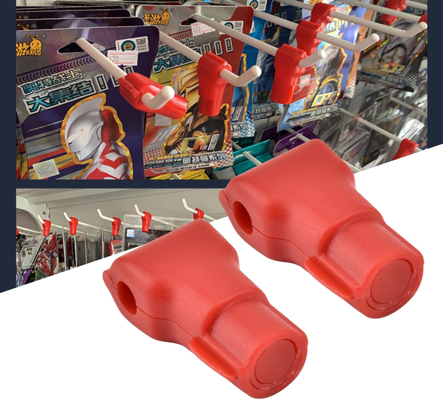 Haakslot 100 Stuks - Antidiefstal - Magnetische Ontgrendeling - Winkelbeveiliging - Veilig Ontwerp - Voor Supermarkt (7MM)