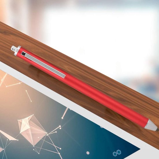 Stylus pen voor touchscreen - universele touchscreenpen - rood - beschermt tegen vingerafdrukken - ServiceTopper — afbeelding 2