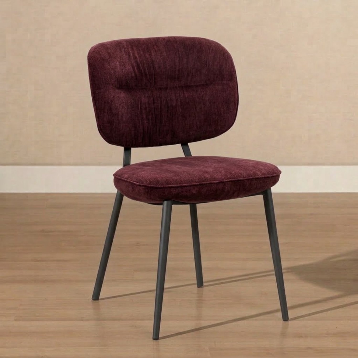 Bronx71 Eetkamerstoel Rosa velvet beige - stoel Paars