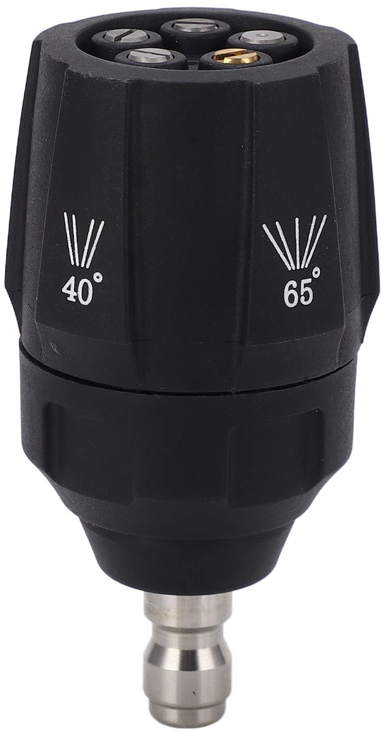 Sproeikop Verstelbaar 360 Graden - Hogedrukreiniger Nozzle - Snelkoppeling 1/4 inch - Messing/roestvrij staal - Duurzaam - Geschikt voor landbouwmachines - Hogedrukreiniger Mondstuk