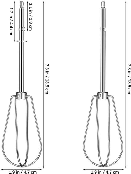 2 stuks roerbezems delen accessoires voor handmixer voor het reinigen van duurzame roerstaven voor gelijkmatig mengen van ingrediënten, reserveonderdelen mixer — afbeelding 5