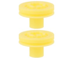 Spijkermachine 2x - Hoofdklep 180450-S - Compatibel met Bostitch/Dewalt/Porter Cable - Gat diameter 6mm - Buitendiameter 15mm - Hoogte 25mm - Nailer