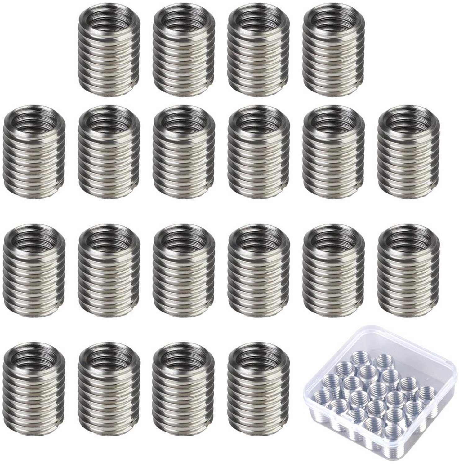 Set van 20 M12 naar M10 Draad Inserts van RVS