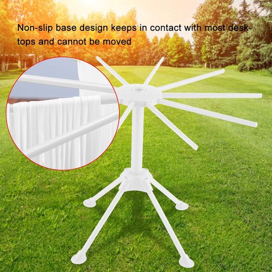 Noedeldroogrek Opvouwbaar - Pasta Droogrek - Antislip - Keukengereedschap - Voedselveilige Materialen - 28x16,8 cm — afbeelding 3